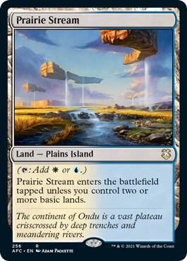 Prairie Stream 256 card from Commander: Adventures in the Forgotten Realms