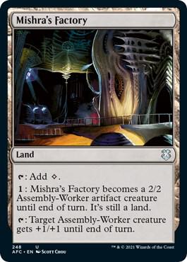 Mishra's Factory 248 card from Commander: Adventures in the Forgotten Realms