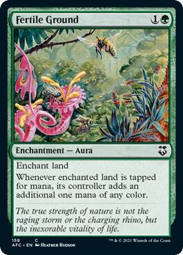 Fertile Ground 158 card from Commander: Adventures in the Forgotten Realms