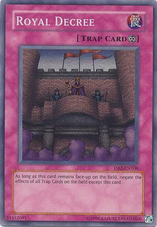 Royal Decree DB2-EN106 card from Dark Beginning 2