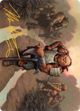 Hobgoblin Bandit Lord Art Card (Gold-Stamped Signature) 30 card from Art Series: Adventures in the Forgotten Realms