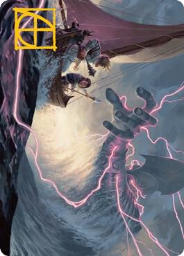 Hall of Storm Giants Art Card (Gold-Stamped Signature) 54 card from Art Series: Adventures in the Forgotten Realms