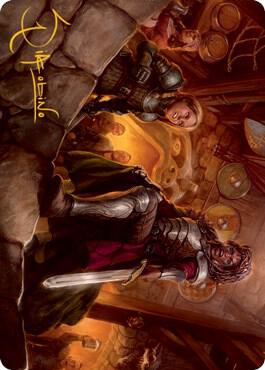 Veteran Dungeoneer Art Card (Gold-Stamped Signature) 36 card from Art Series: Adventures in the Forgotten Realms
