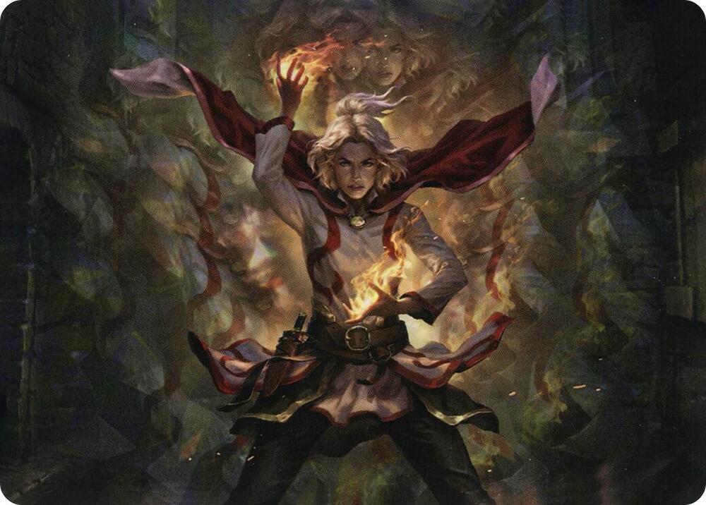 Delina, Wild Mage Art Card 31 card from Art Series: Adventures in the Forgotten Realms