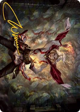 Delina, Wild Mage Art Card (Gold-Stamped Signature) 31 card from Art Series: Adventures in the Forgotten Realms