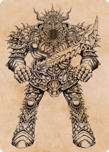 Iron Golem (Showcase) Art Card 80 card from Art Series: Adventures in the Forgotten Realms