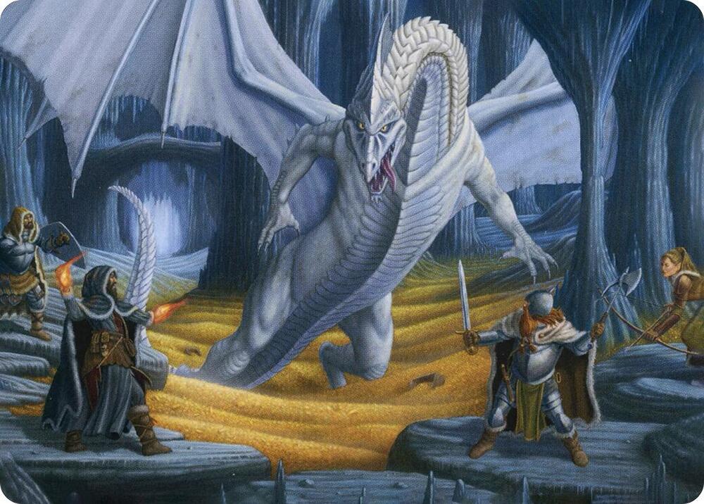 Cave of the Frost Dragon Art Card 46 card from Art Series: Adventures in the Forgotten Realms