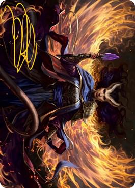 Farideh, Devil's Chosen Art Card (Gold-Stamped Signature) 32 card from Art Series: Adventures in the Forgotten Realms