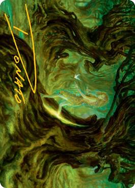 Neverwinter Dryad Art Card (Gold-Stamped Signature) 69 card from Art Series: Adventures in the Forgotten Realms