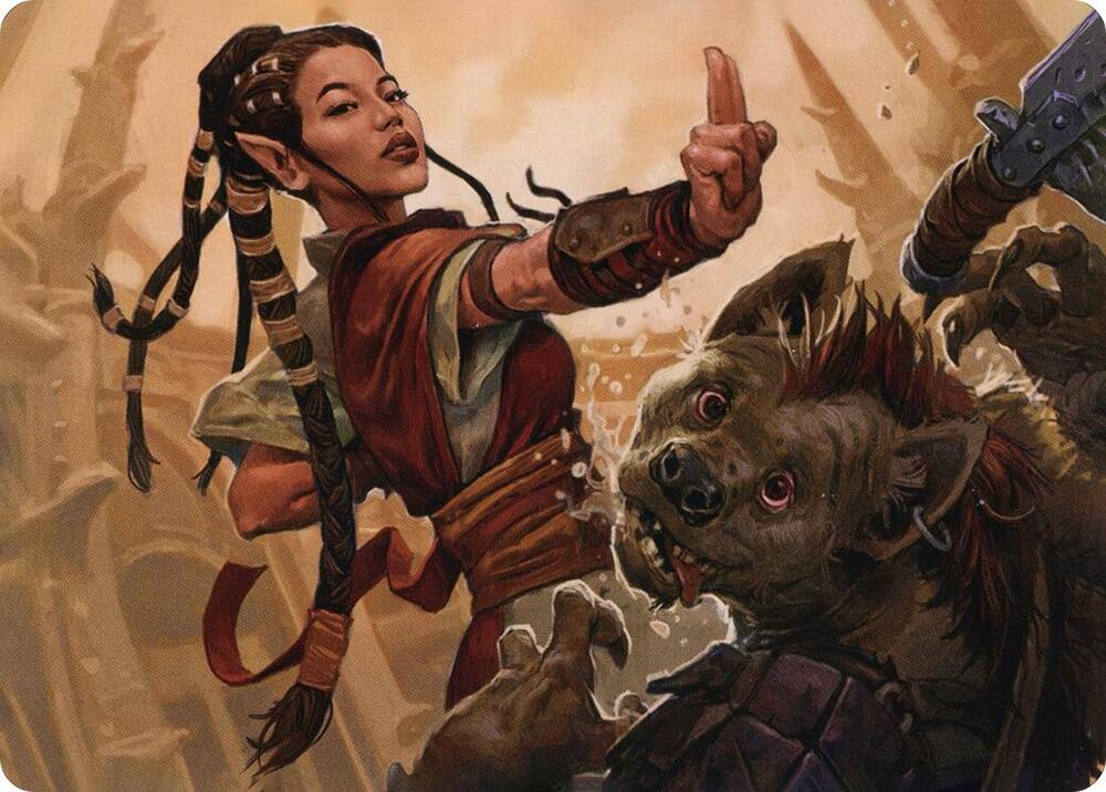 Half-Elf Monk Art Card 28 card from Art Series: Adventures in the Forgotten Realms