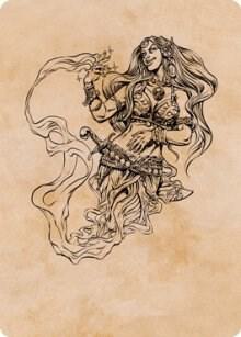 Djinni Windseer (Showcase) Art Card 74 card from Art Series: Adventures in the Forgotten Realms
