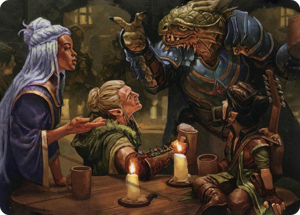 You Meet in a Tavern Art Card 49 card from Art Series: Adventures in the Forgotten Realms