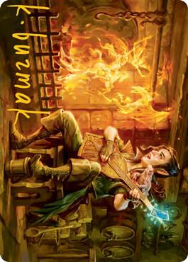 Wish Art Card (Gold-Stamped Signature) 50 card from Art Series: Adventures in the Forgotten Realms