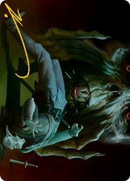 Power Word Kill Art Card (Gold-Stamped Signature) 35 card from Art Series: Adventures in the Forgotten Realms