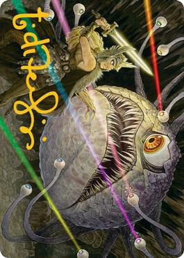 Hive of the Eye Tyrant Art Card (Gold-Stamped Signature) 53 card from Art Series: Adventures in the Forgotten Realms