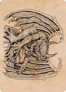 Cloister Gargoyle (Showcase) Art Card 65 card from Art Series: Adventures in the Forgotten Realms