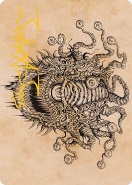 Baleful Beholder (Showcase) Art Card (Gold-Stamped Signature) 68 card from Art Series: Adventures in the Forgotten Realms