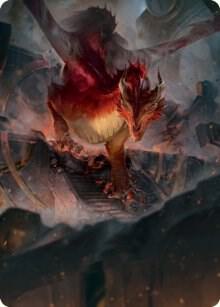 Red Dragon Art Card 81 card from Art Series: Adventures in the Forgotten Realms