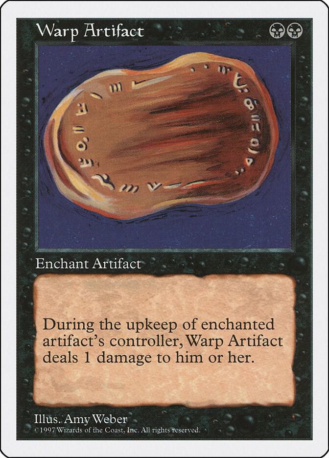 Warp Artifact card from Fifth Edition
