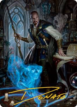 Mordenkainen Art Card (Gold-Stamped Signature) 75 card from Art Series: Adventures in the Forgotten Realms