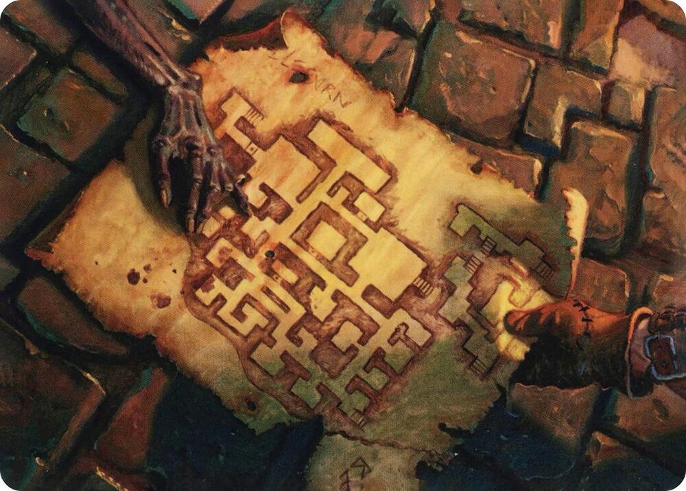 Dungeon Map Art Card 57 card from Art Series: Adventures in the Forgotten Realms