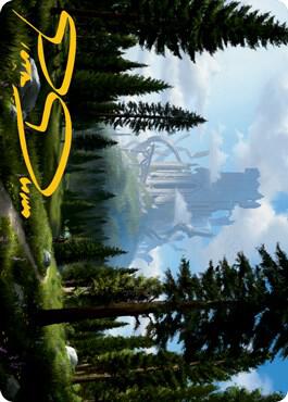 Forest (61/81) Art Card (Gold-Stamped Signature) card from Art Series: Adventures in the Forgotten Realms