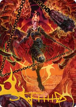 Zariel, Archduke of Avernus Art Card (Gold-Stamped Signature) 77 card from Art Series: Adventures in the Forgotten Realms