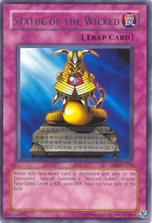 Statue of the Wicked DB2-EN243 card from Dark Beginning 2