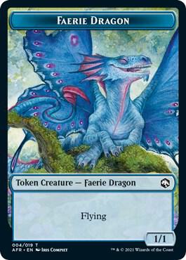 Faerie Dragon Token 4 card from Adventures in the Forgotten Realms