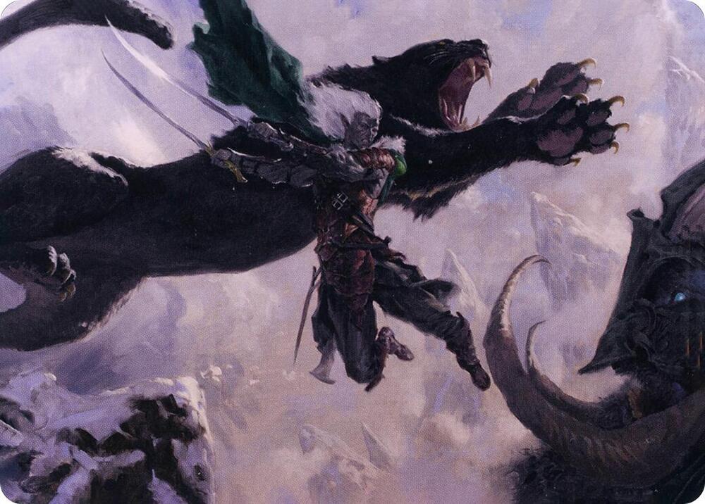 Drizzt Do'Urden Art Card 52 card from Art Series: Adventures in the Forgotten Realms