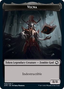 Vecna Token 8 card from Adventures in the Forgotten Realms