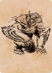 Owlbear (Showcase) Art Card 76 card from Art Series: Adventures in the Forgotten Realms