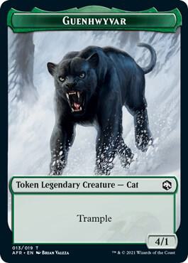 Guenhwyvar Token 13 card from Adventures in the Forgotten Realms