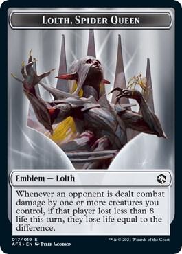Emblem - Lolth, Spider Queen 17 card from Adventures in the Forgotten Realms