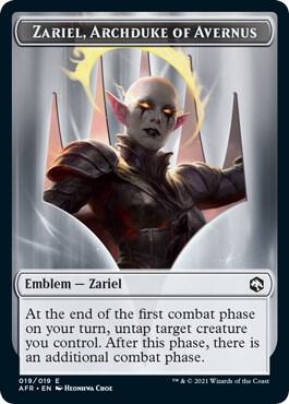 Emblem - Zariel, Archduke of Avernus 19 card from Adventures in the Forgotten Realms