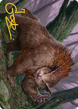 Owlbear Art Card (Gold-Stamped Signature) 15 card from Art Series: Adventures in the Forgotten Realms