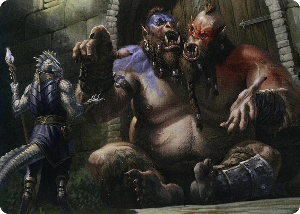 Ettin Art Card 13 card from Art Series: Adventures in the Forgotten Realms