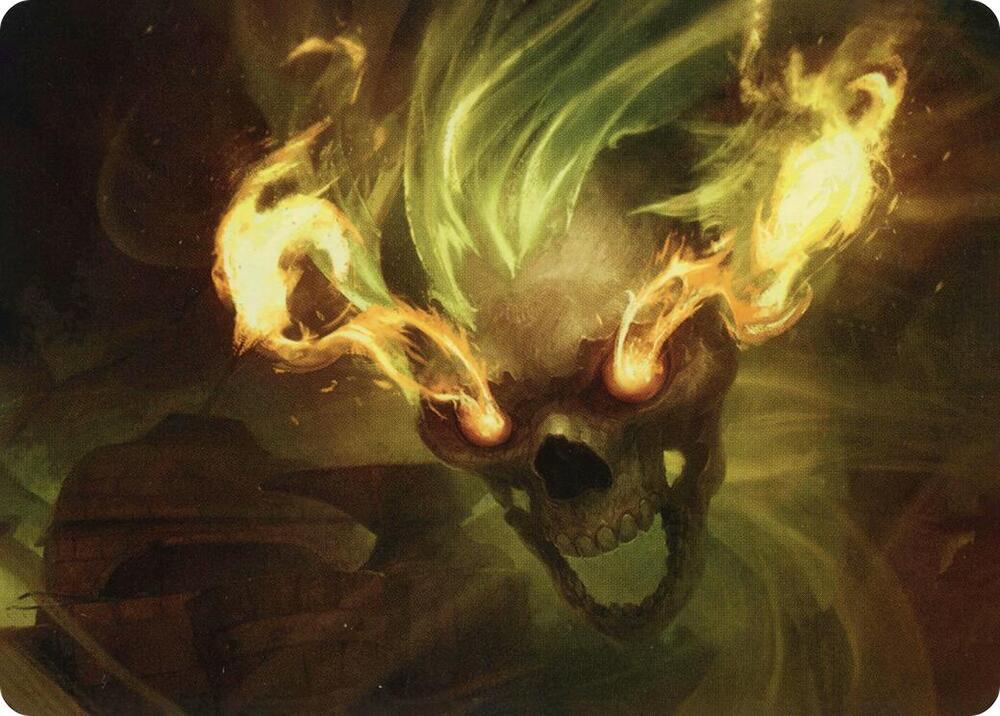 Flameskull Art Card 14 card from Art Series: Adventures in the Forgotten Realms