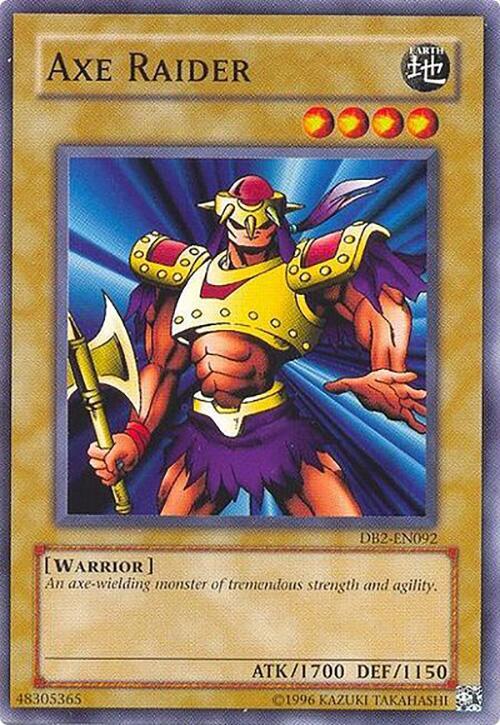 Axe Raider DB2-EN092 card from Dark Beginning 2