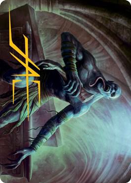 Ghoul Art Card (Gold-Stamped Signature) 18 card from Art Series: Adventures in the Forgotten Realms