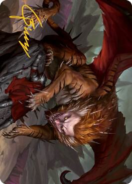 Manticore Art Card (Gold-Stamped Signature) 6 card from Art Series: Adventures in the Forgotten Realms