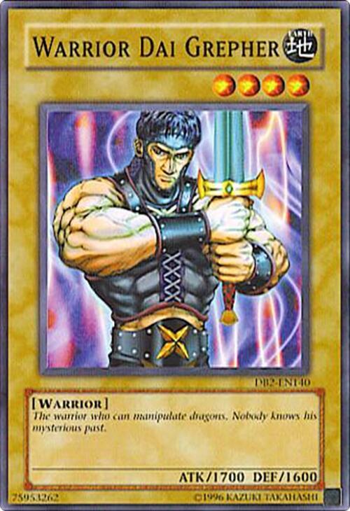 Warrior Dai Grepher DB2-EN140 card from Dark Beginning 2