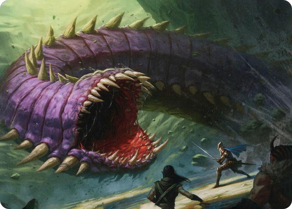 Purple Worm Art Card 3 card from Art Series: Adventures in the Forgotten Realms