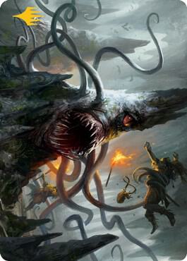 Roper Art Card (Gold-Stamped) 25 card from Art Series: Adventures in the Forgotten Realms
