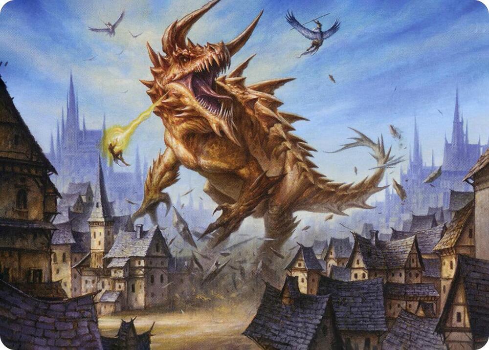 Tarrasque Art Card 19 card from Art Series: Adventures in the Forgotten Realms