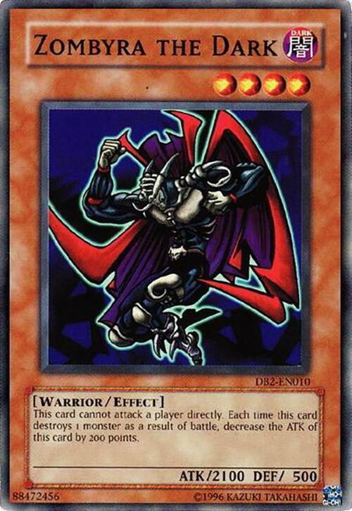 Zombyra the Dark DB2-EN010 card from Dark Beginning 2