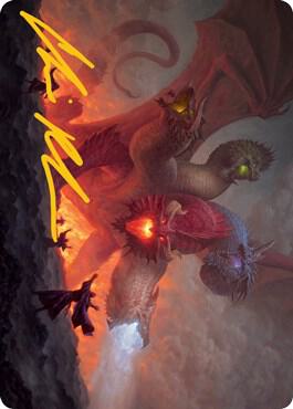 Tiamat Art Card (Gold-Stamped Signature) 26 card from Art Series: Adventures in the Forgotten Realms