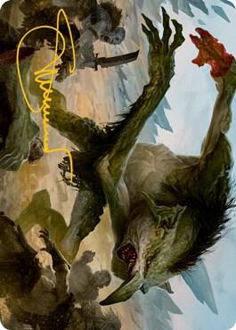 Troll Art Card (Gold-Stamped Signature) 21 card from Art Series: Adventures in the Forgotten Realms