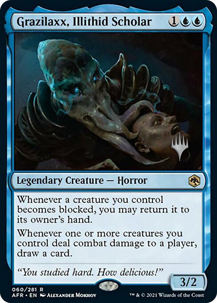 Grazilaxx, Illithid Scholar 60 card from Promo Pack: Adventures in the Forgotten Realms