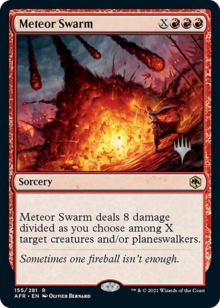 Meteor Swarm 155 card from Promo Pack: Adventures in the Forgotten Realms